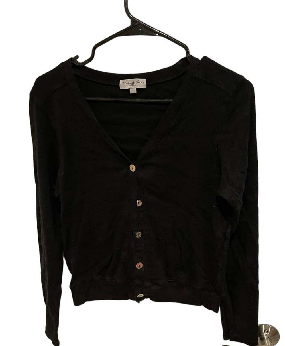 Vintage Michael stars cardigan black button up size small